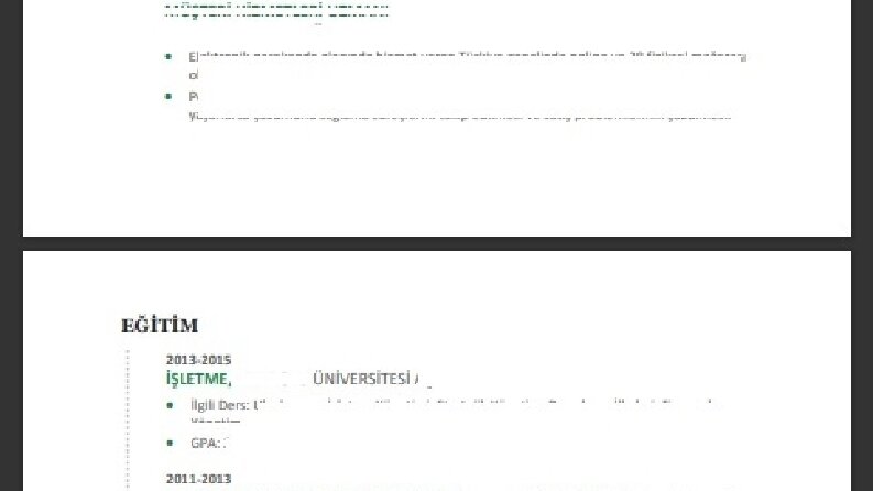 ATS Uyumlu CV Hazırlama