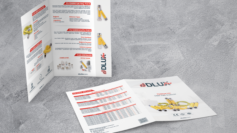 Dlux Flex A4 tek Kırım Broşür Çalışması