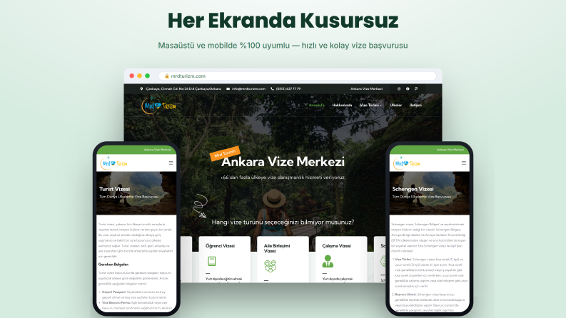 MRD Turizm | Vize Danışmanlık & Turizm Web Sitesi