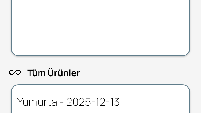 Gıda Takip ve Stok Yönetimi Uygulaması