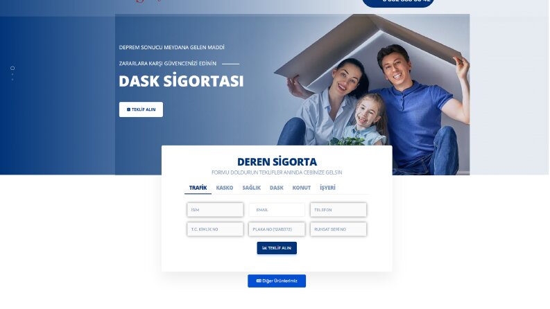 Deren Sigorta Web Sitesi