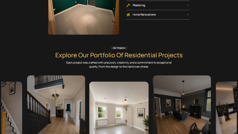 Gold Luxe Services Kurumsal Web Sitesi
