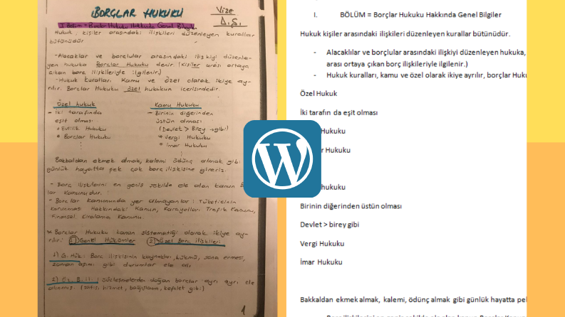 Fotoğraf Şeklindeki Notların Word'e Aktarılması