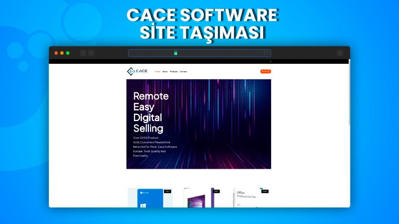 Cace Software Taşıma İşlemi