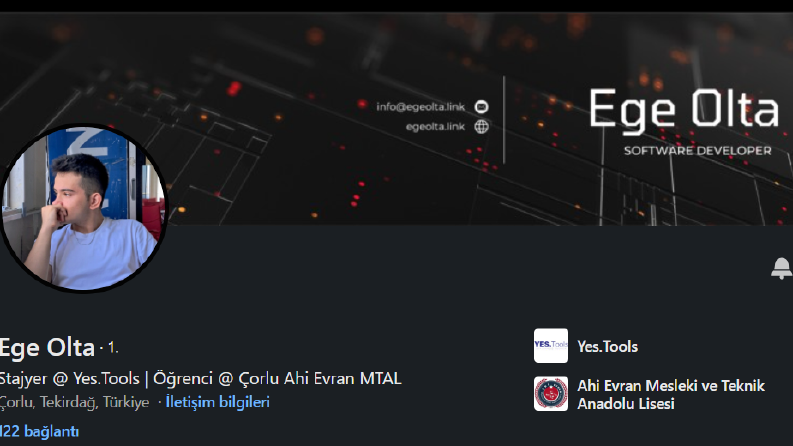Linkedın Profili - Ege Olta