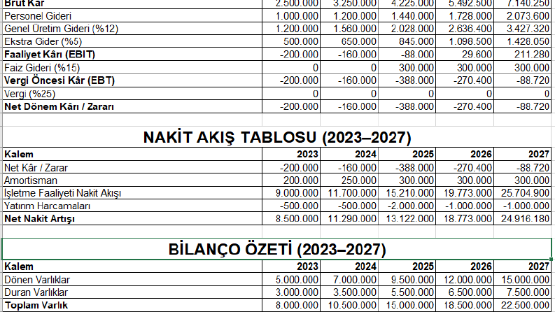 Preje Ödevi- Şirket Faaliyetleri-Mali Tablo Hazırlama