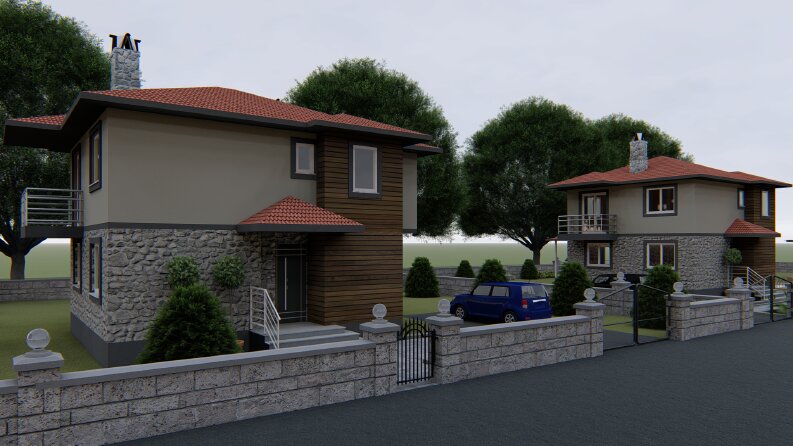 Villa Projesi Cephe Tasarımı