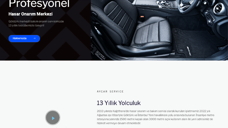 aycaroto.com.tr web site tasarımı