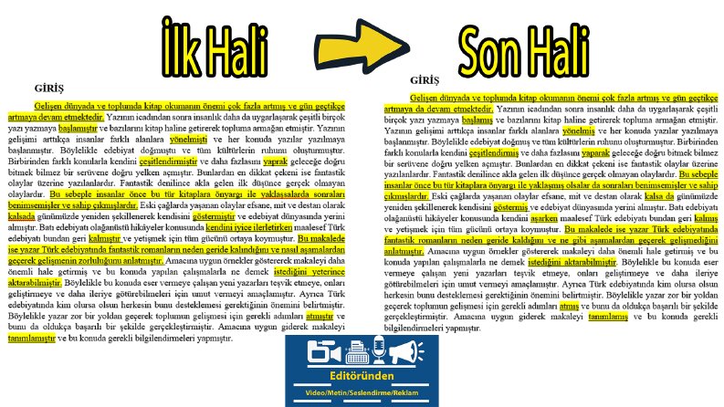 Metin Düzenleme & Redaksiyon