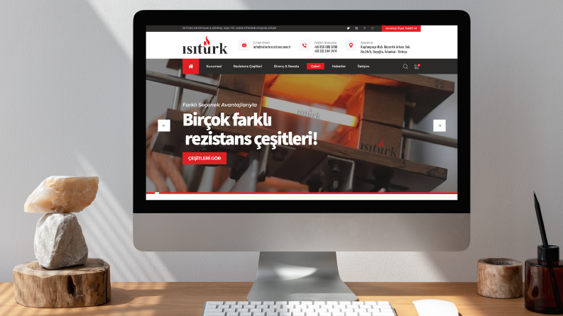 Isıtürk Rezistans Web Site Tasarım Çalışması