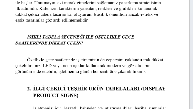 Sign Atelier- Reklam Fikirleri Çalışması (Blog Yazısı)