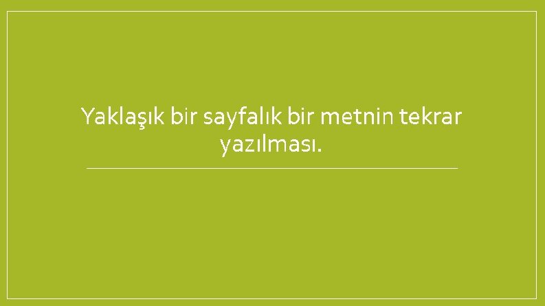 Metin Yenileme