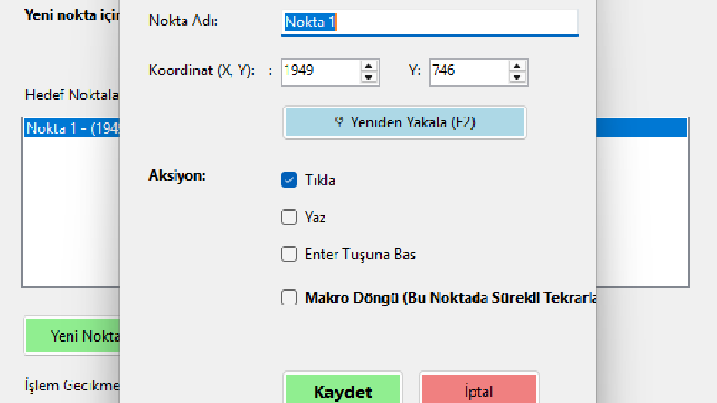 Koordinat tabanlı otomasyon