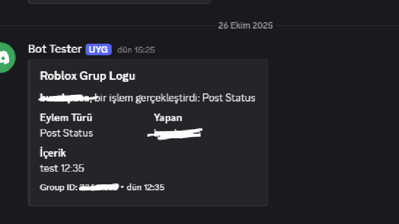 Gelişmiş Discord Botu (Roblox entegreasyonu ile)