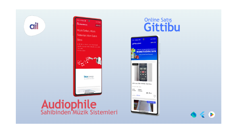 Gittibu ve Audiophile için Webview Mobil Uyg. ve Dağıtımı  