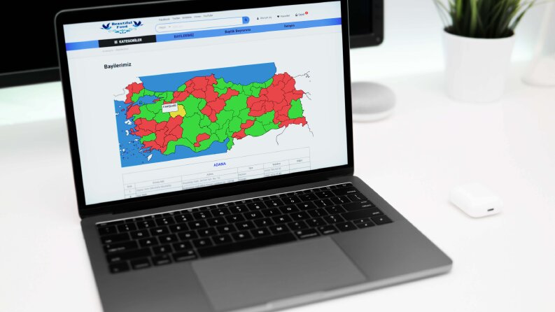 Şehirlere tıklanabilir Türkiye haritası
