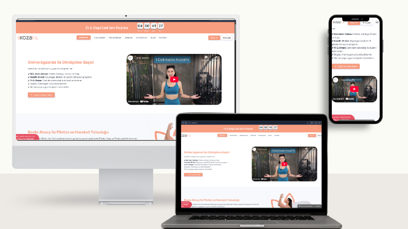 Online Egzersiz Web Sitesi Güncellemeleri 