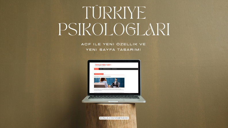 ACF ile özel alan, yeni özellik ve sayfa tasarımı