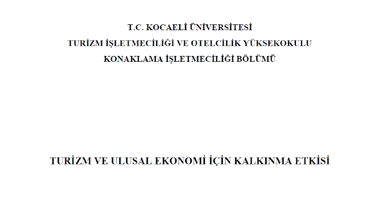 Tez ve Makale içerik ve kaynakça teknik düzenleme işlemi