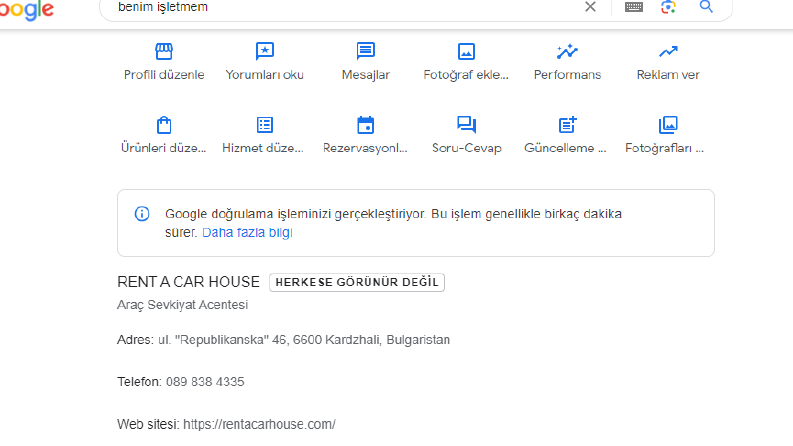 Google harita kaydınızı yaparım 