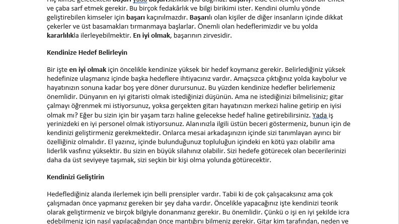 Metin Yazarlığı