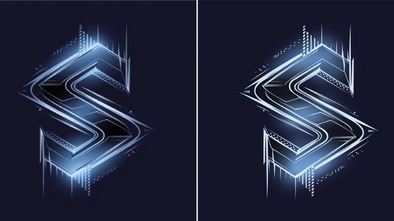 S - Logo vektörel çizim
