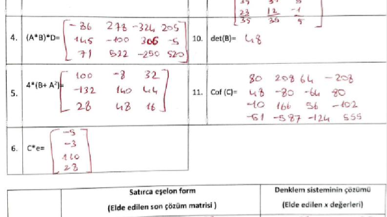 MATEMATİK ÖDEVİ