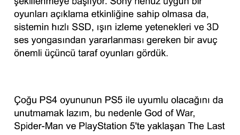 PlayStation 5 Hakkında Yazı