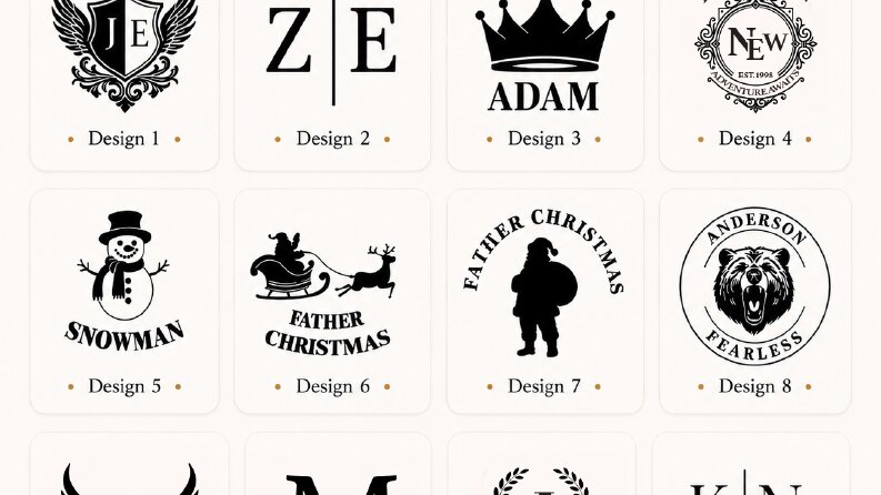monogram logo tasarımları 12 farklı tasarım