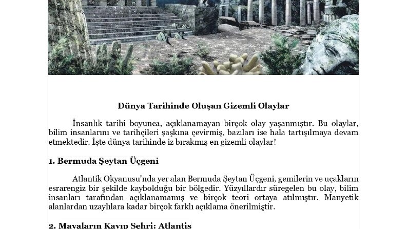 Gizemli Olaylar