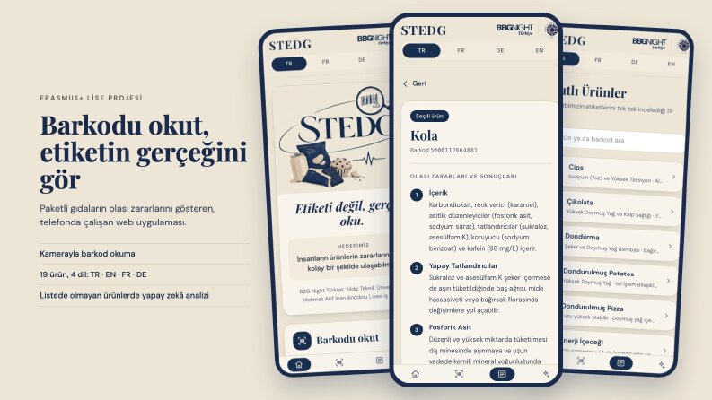 Stedg – Barkod Okuyan Sağlık Farkındalığı Sitesi