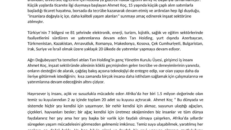 Basın Bülteni Yazımı 