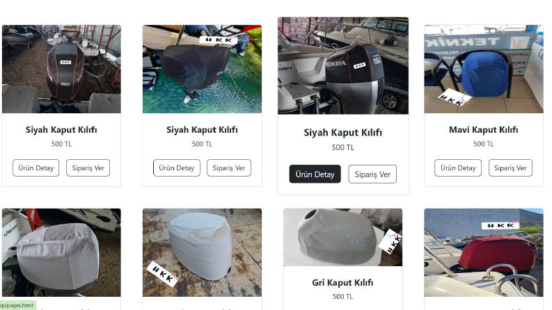 Marin Kılıf Web Satış Sitesi