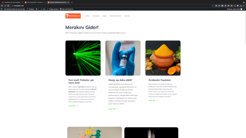 Merakgider.com - Blog Sitesi