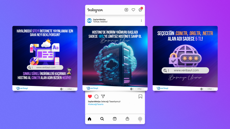 Hosting Firması - İnstagram Post Tasarımı
