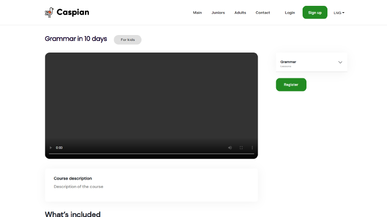 Caspian web sitesi back-enf ve front-end tasarımı