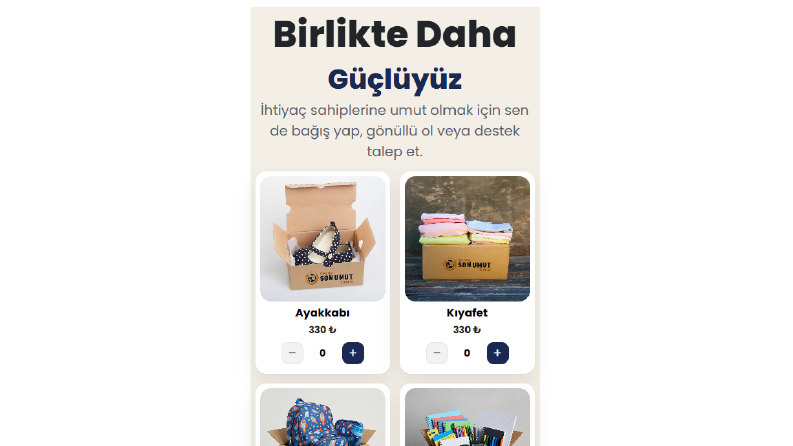 Bağış ve Yardım Platformu (PHP • MySQL • JS)