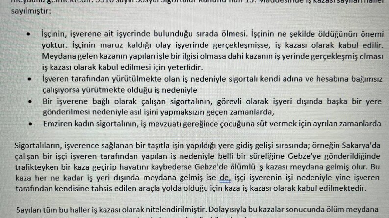 Ölümlü İş Kazası Makale Çalışması