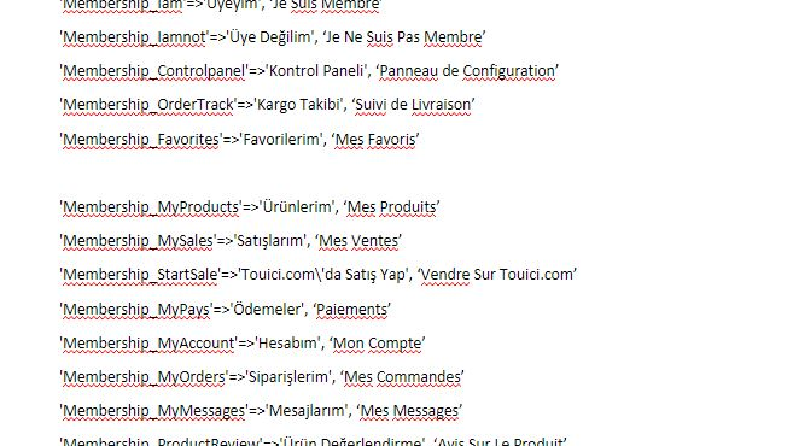 2000 Kelimelik Fr-Tr Site Çevirisi