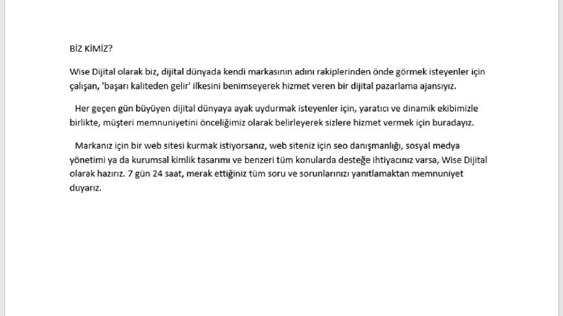 Tanıtım yazısı