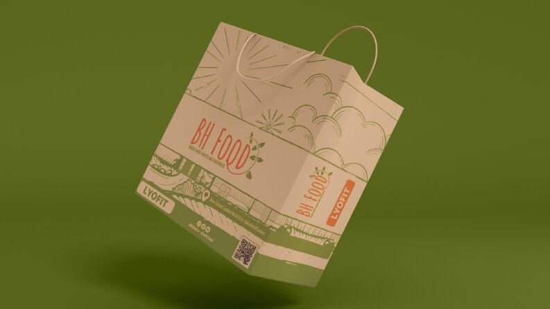 BH FOOD - Kraft Çanta Tasarımı