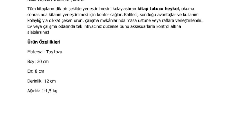 Ürün Açıklaması