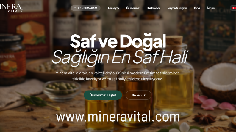 Mineravital Kurumsal Web Sitesi