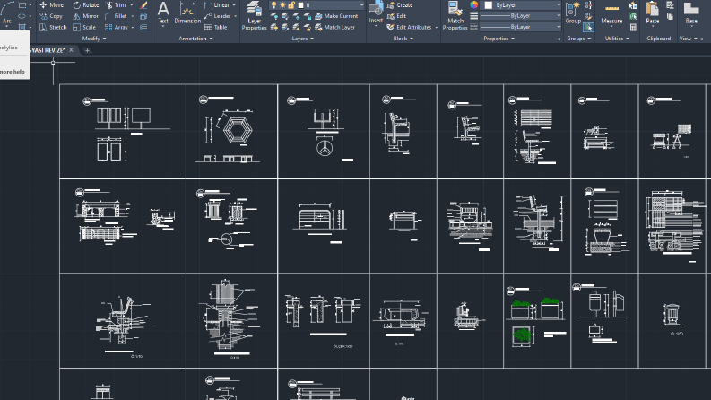 autocad teknik çizim