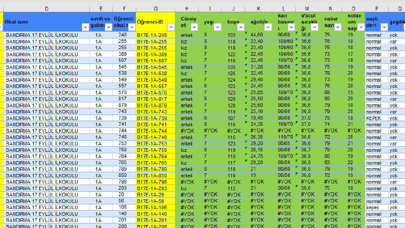 Excel'de veri birleştirme