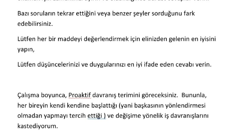 Metin Çevirisi