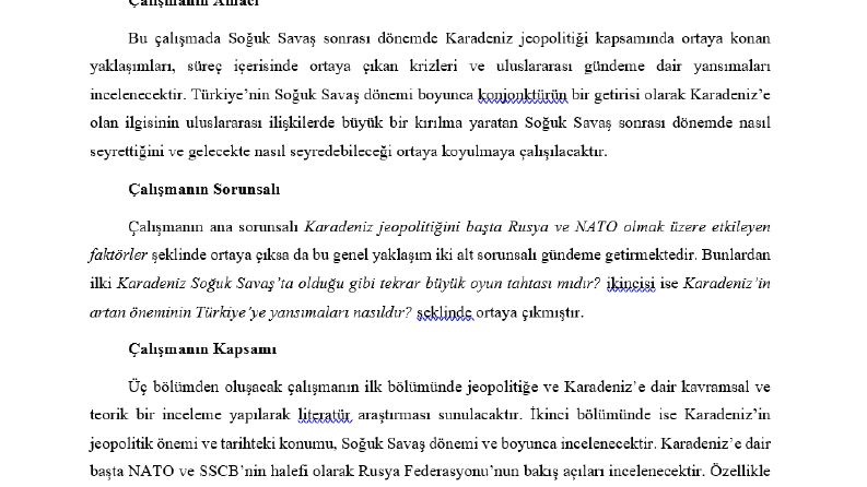 Tez Yazımı