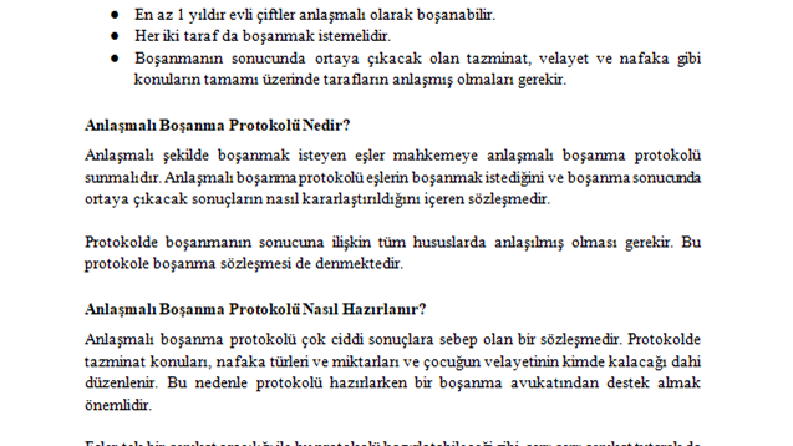Boşanma Hukuku Alanında Makaleler