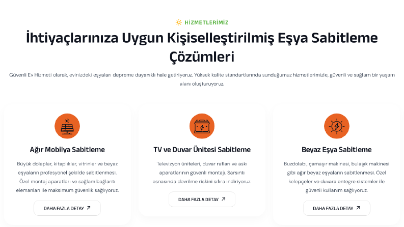 Güvenli Ev Hizmeti