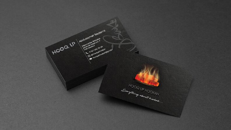 Hooq Up Hookah Kartvizit Tasarımı